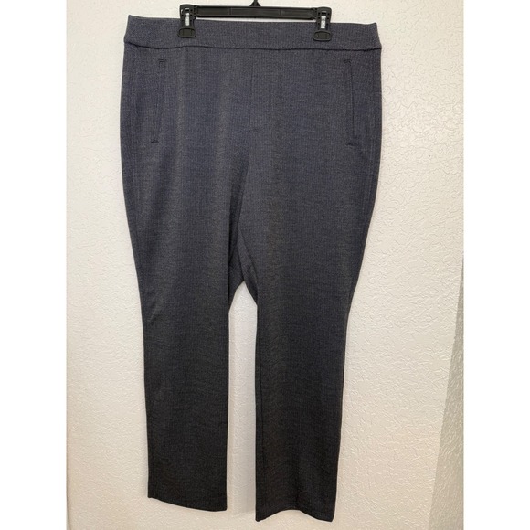 croft & barrow Pants - Croft & Barrow Womens Mid Rise Straight Leg Pants Charcoal Gray XL New With Tags